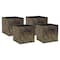 DII® 11" Nonwoven Polyester Small Dots Storage Cubes, 4ct.
